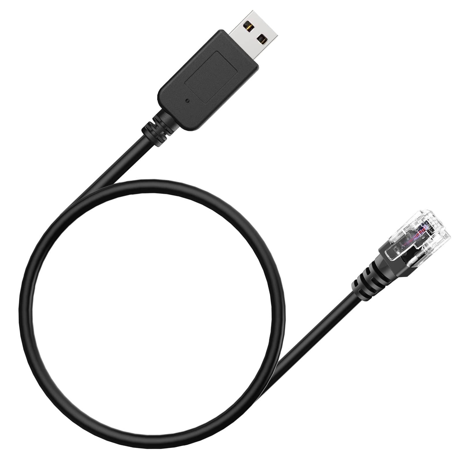 USB to RJ11 Radar Detector Cable,Power Cord Replacement for RJ11-3.3ft, Black