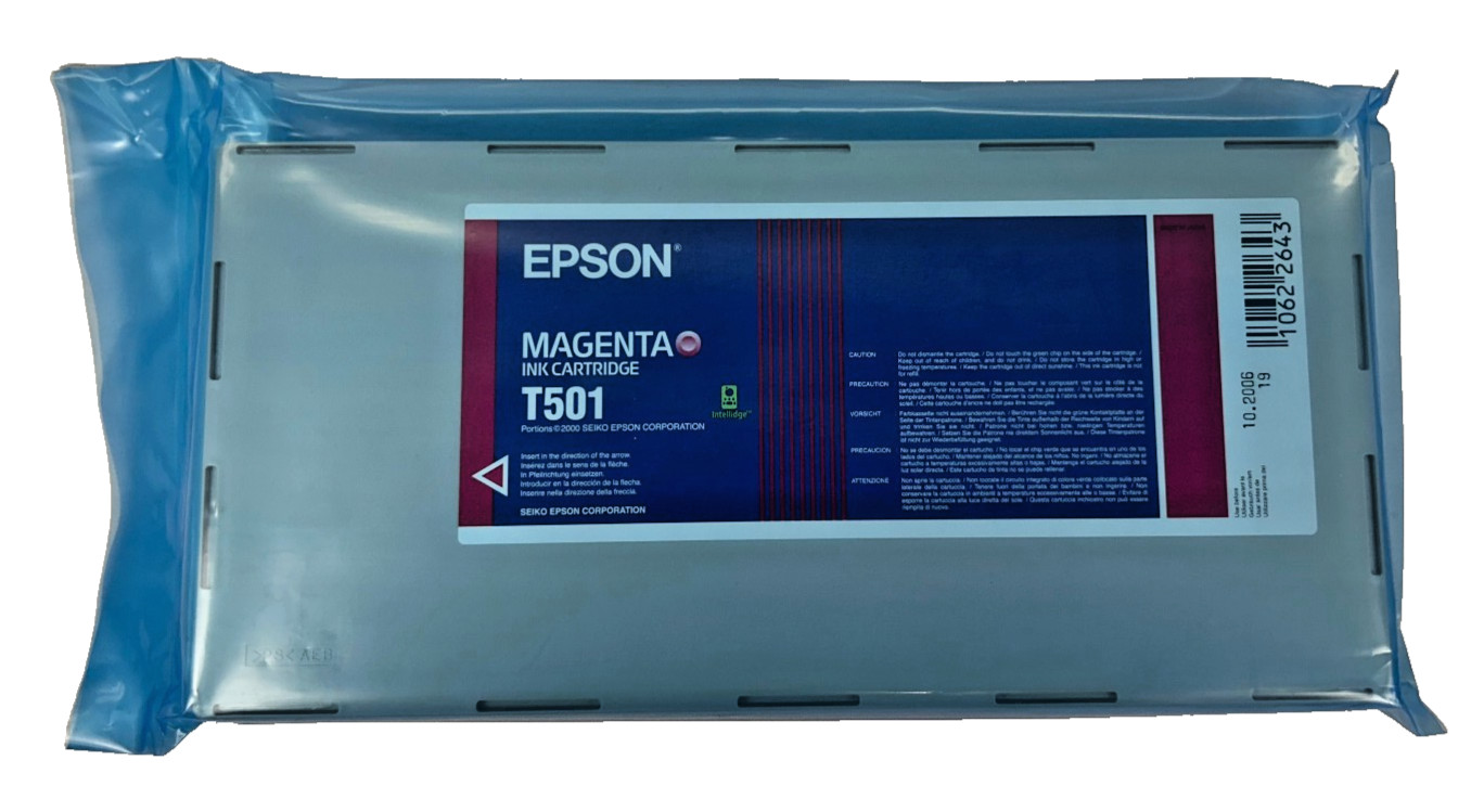 Genuine Epson T501 Magenta Ink Cartridge for Stylus Pro 10000 10600