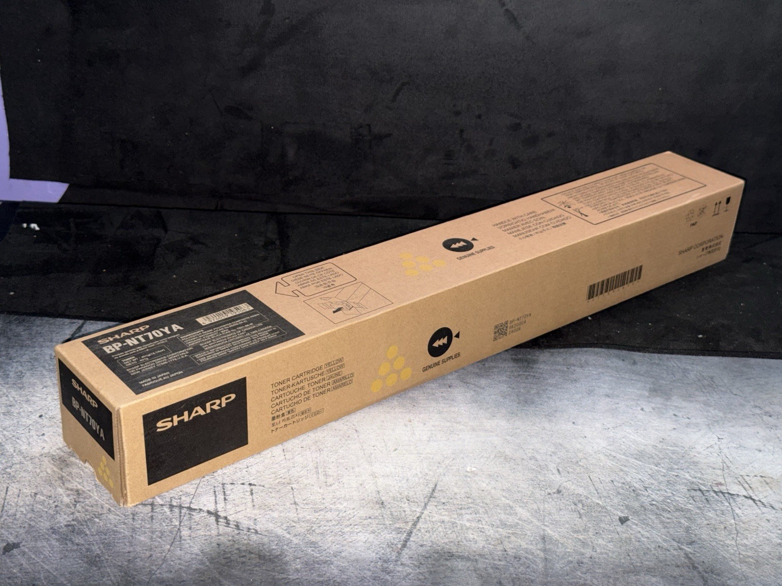 Sharp MX-61NT-YA Yellow Toner Cartridge OEM Genuine, New Sealed (Japan made)