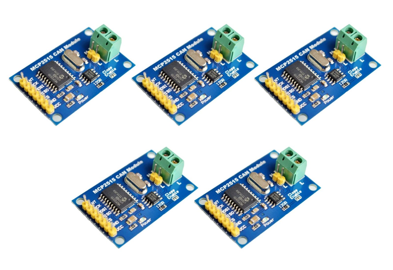 5pcs MCP2515 CAN Bus Module TJA1050 SPI Receiver Module - Barebone