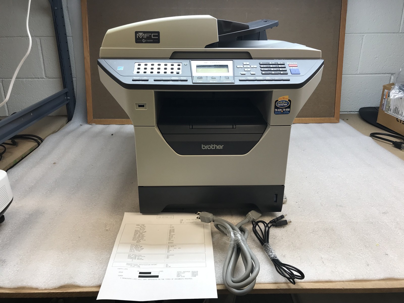 Brother MFC-8480DN Network All-In-One Laser Printer - Toner Inc 10K pg ct