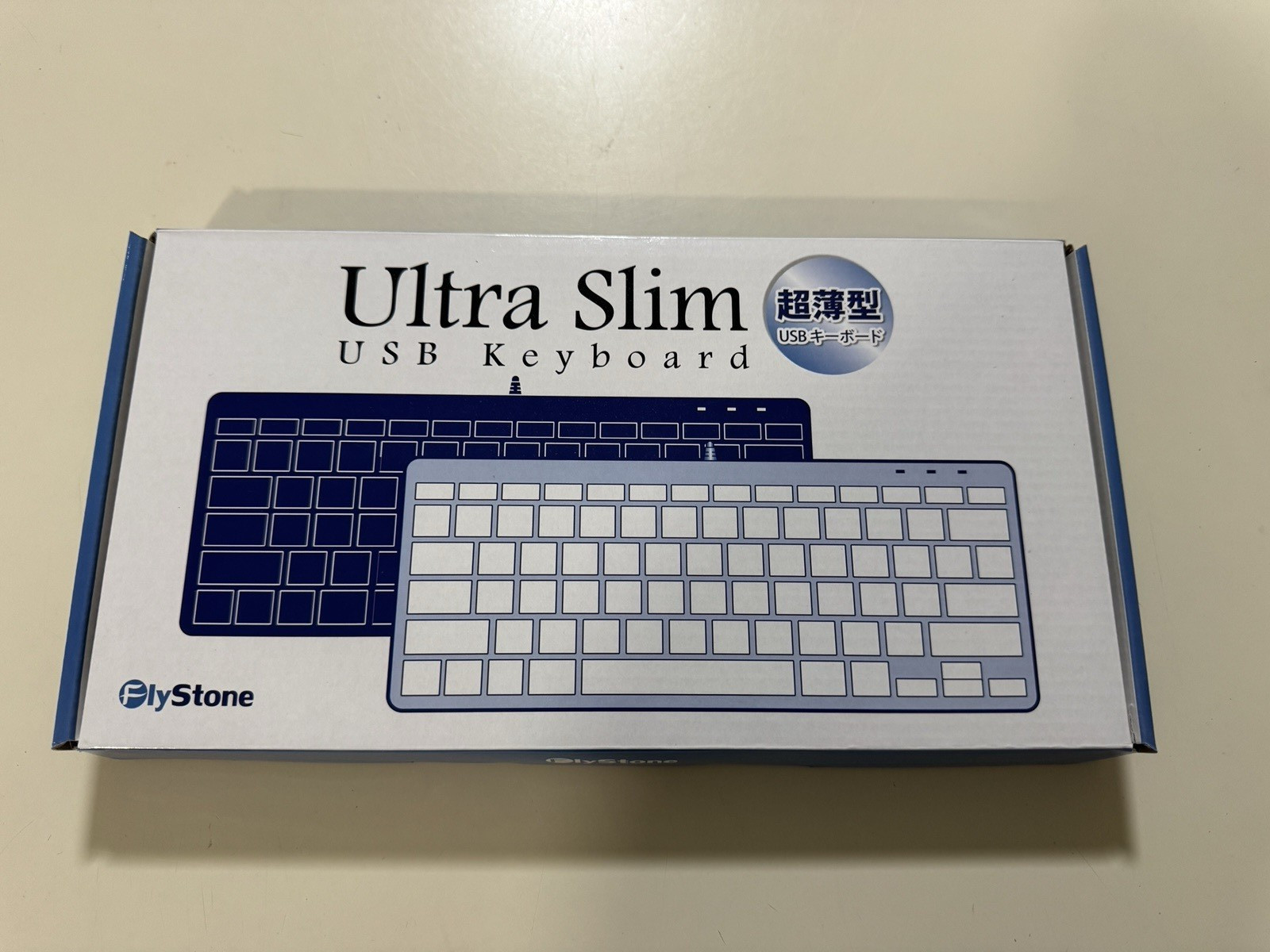 FlyStone Ultra Slim USB Keyboard KB-30FS-68WT  78-Key LED Indicators SHIPS TODAY