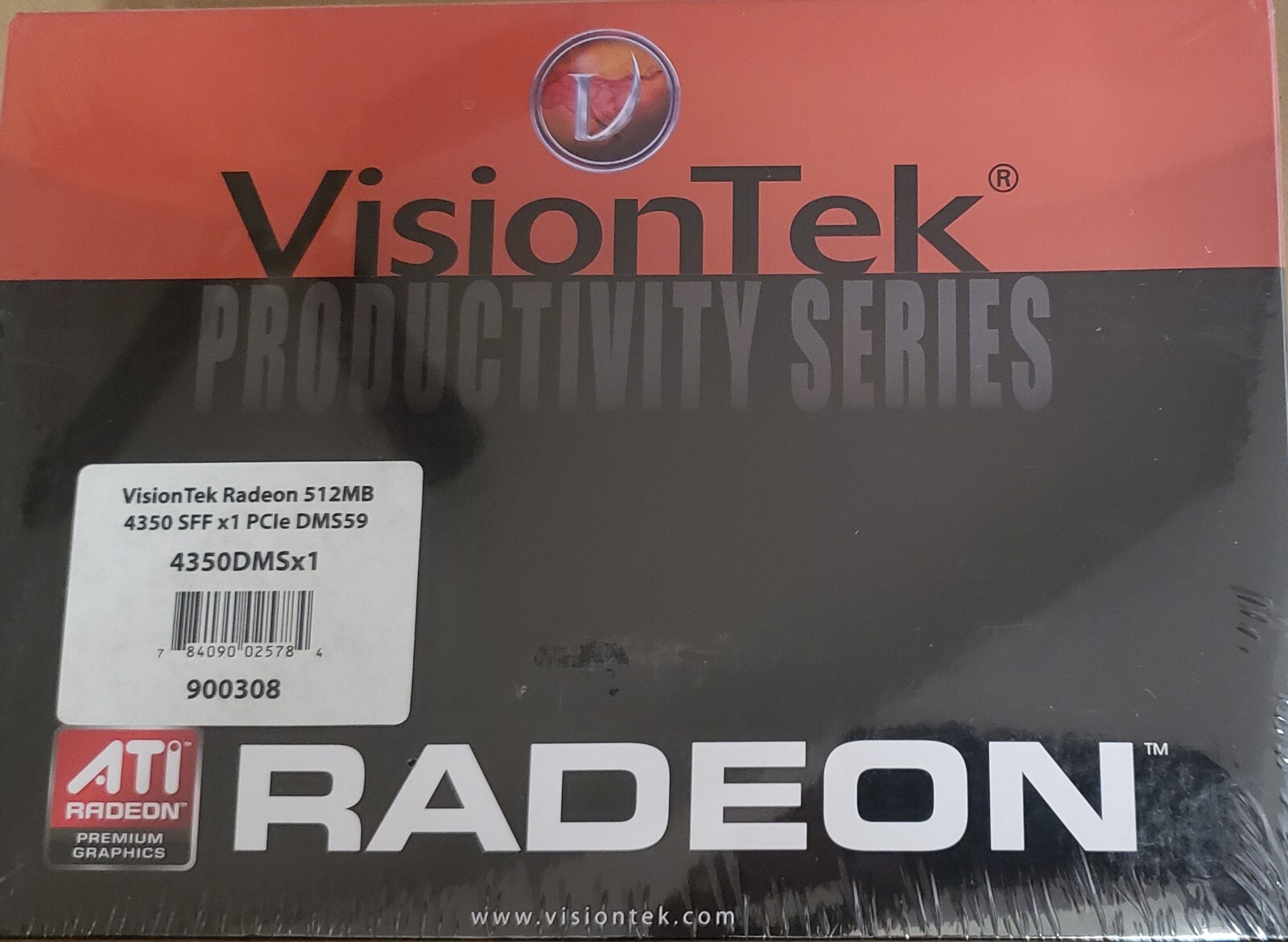 VisionTek 900308 Radeon 4350 512MB SFF x1 PCIe DMS59 Graphic Video Card