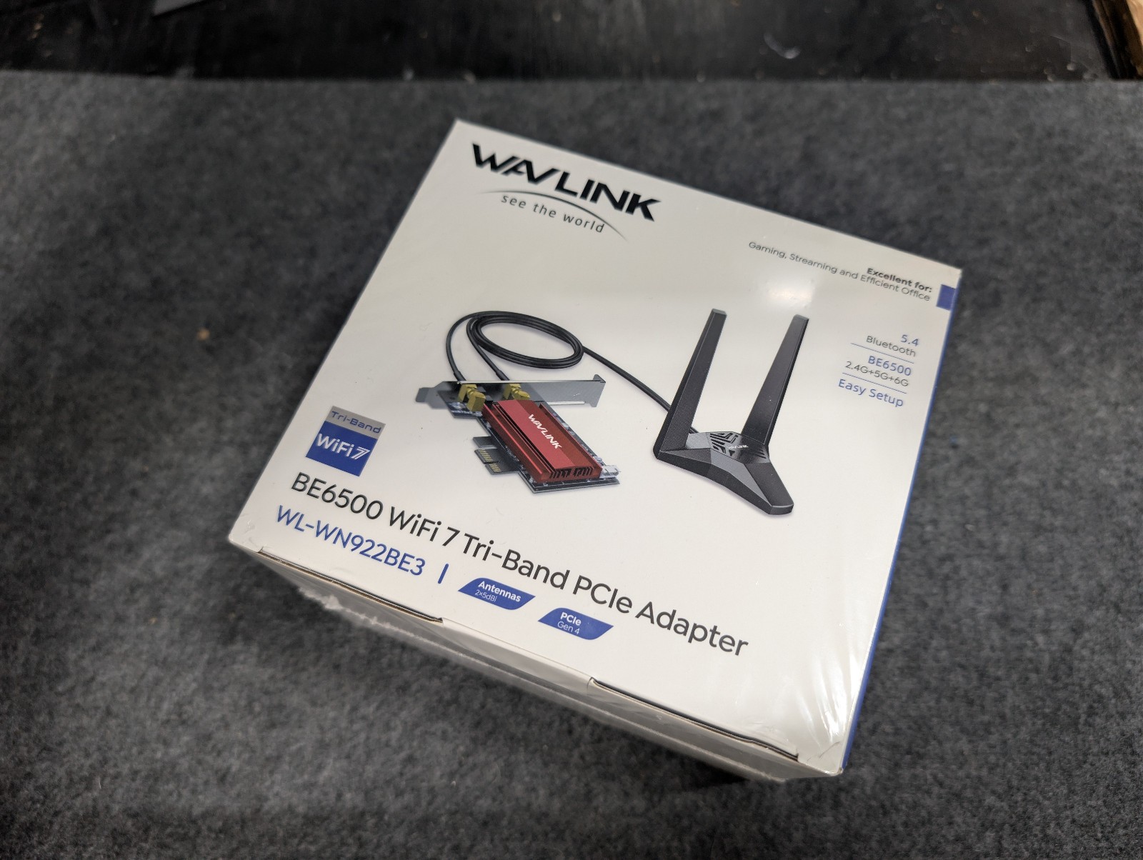 WAVLINK WiFi 7 PCIe Card BE6500 with Bluetooth 5.4 for Desktop PC 