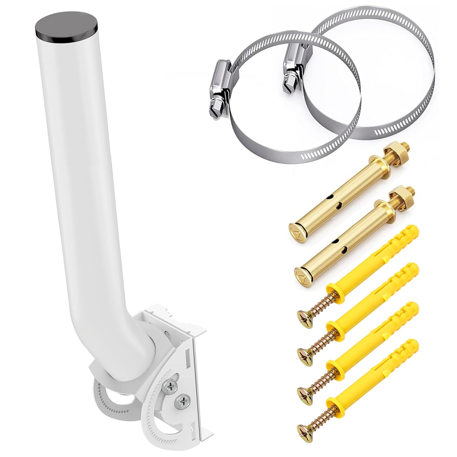 Wireless Bridge Mount, Dual Screw Locking,160° Adjustable J Pole AP Bracket