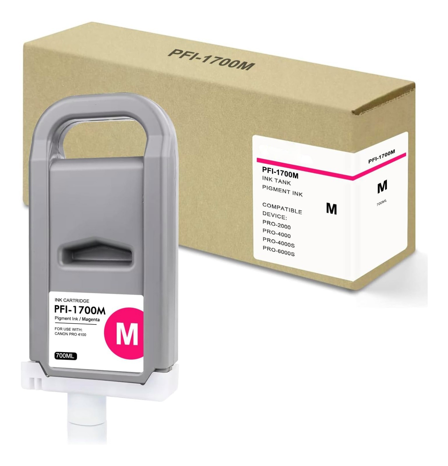 PFI1700 Photo Magenta Ink Tank Fit Canon IPF PRO 2000 4000 4100 6100 PFI1700PM ɘ