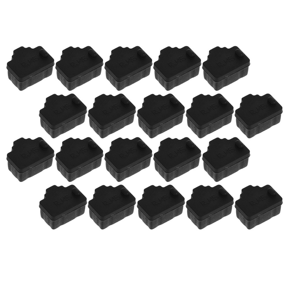 4 PCS Rj45 Protective Cover Ethernet Socket Dust Plug Jack Plugs