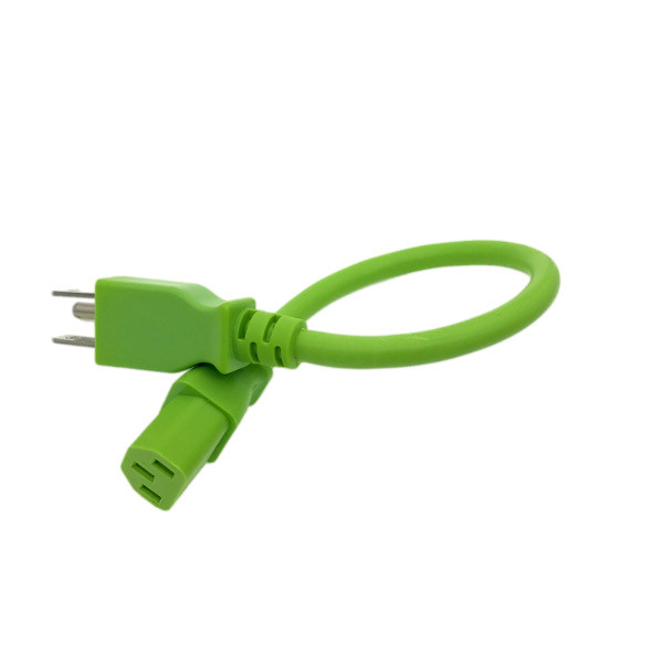 Green 1FT New SONY PLAYSTATION 3 PS3 1st Gen Power Cord Short AC Cable Line Plug