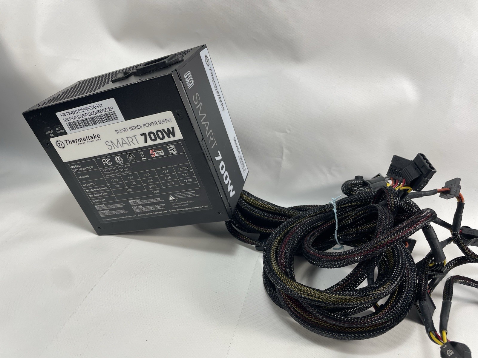 Thermaltake Smart Series 700W Power Supply SPD-700AH2NCW, TESTED