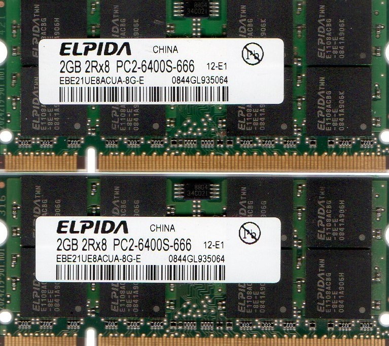 4GB 2X 2GB Kit TOSHIBA SATELLITE Pro P100 P200 P300 S200 S300 S300L S300M Memory