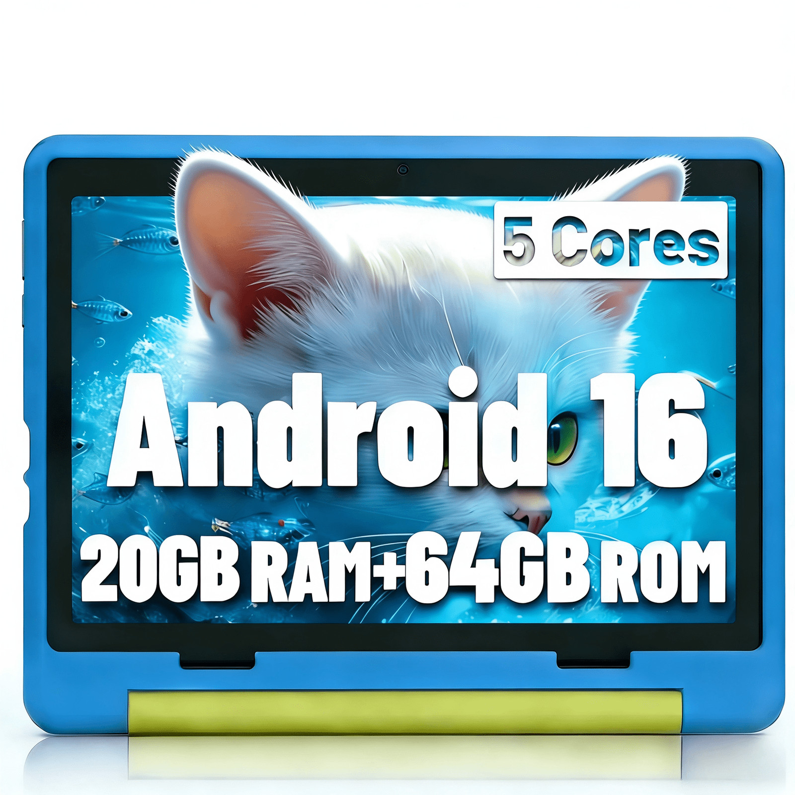 10" Kids Tablet Android 16 A333 Five Core 64GB Storage 1TB extensions GMS Google