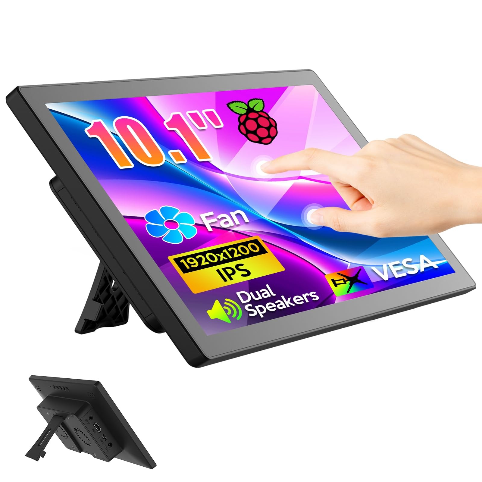 XBONFIRE 10.1 Inch Touchscreen Monitor - 1920x1200 HDMI Touch Screen Monitor,...