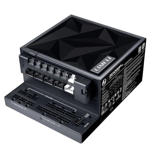Lian Li Edge Platinum V2 1200W PSU, High Performance & Efficiency, EG1200P.BH,