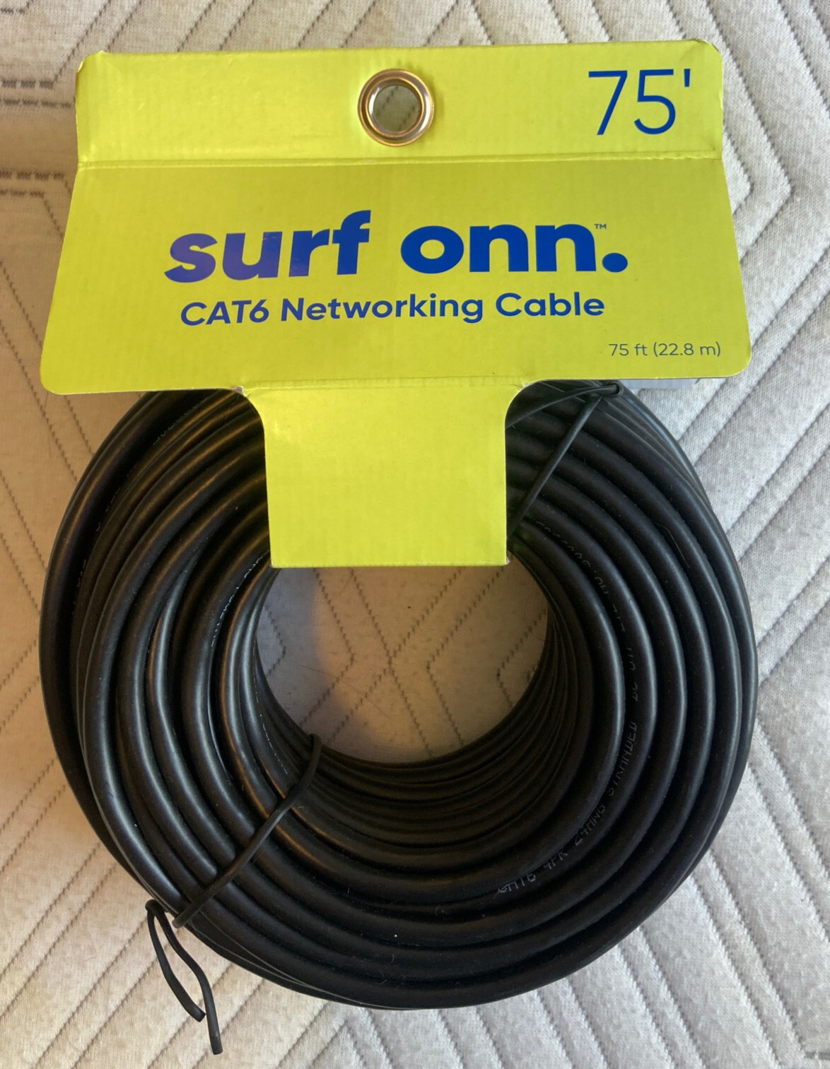 Surf onn. cat 6 ethernet networking cable 75 ft (22.8m) RJ45 Connectors 1 Gbps