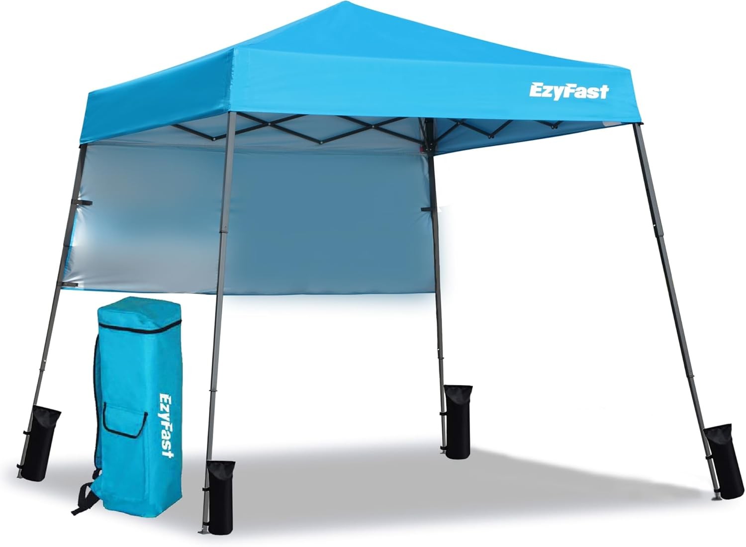 EzyFast Ultra Compact Backpack Canopy, Pop Up Shelter, Portable Sports Blue 