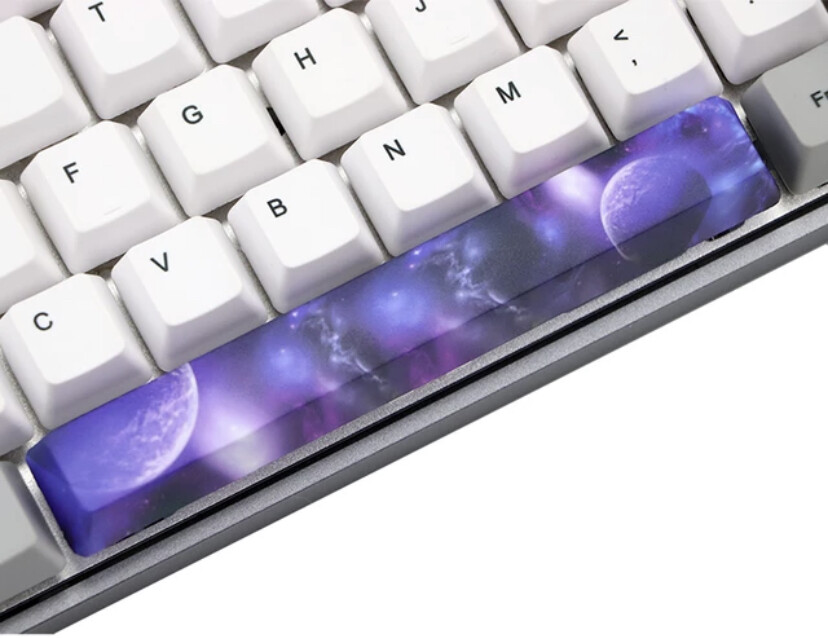 Starry Night Solar System Galaxy Space Bar Star Keycap Mechanical Keyboard NEW