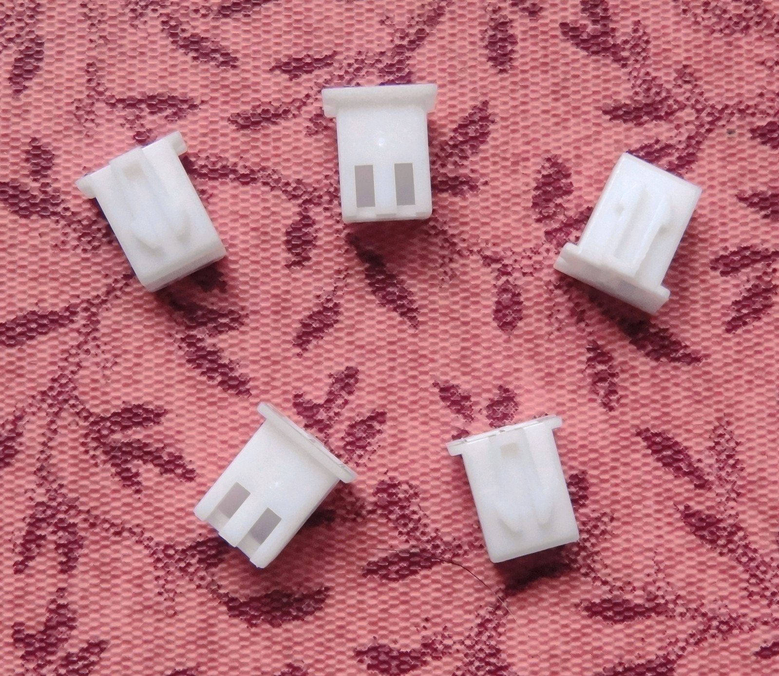 Mini 2 Pin Female Fan Connector Housing 2.54mm Pitch 5 Pack