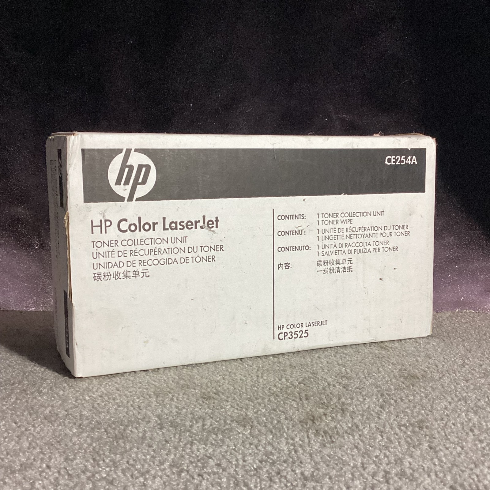 Genuine HP CE254A Toner Collection Unit OEM New Sealed Box LaserJet CP3525