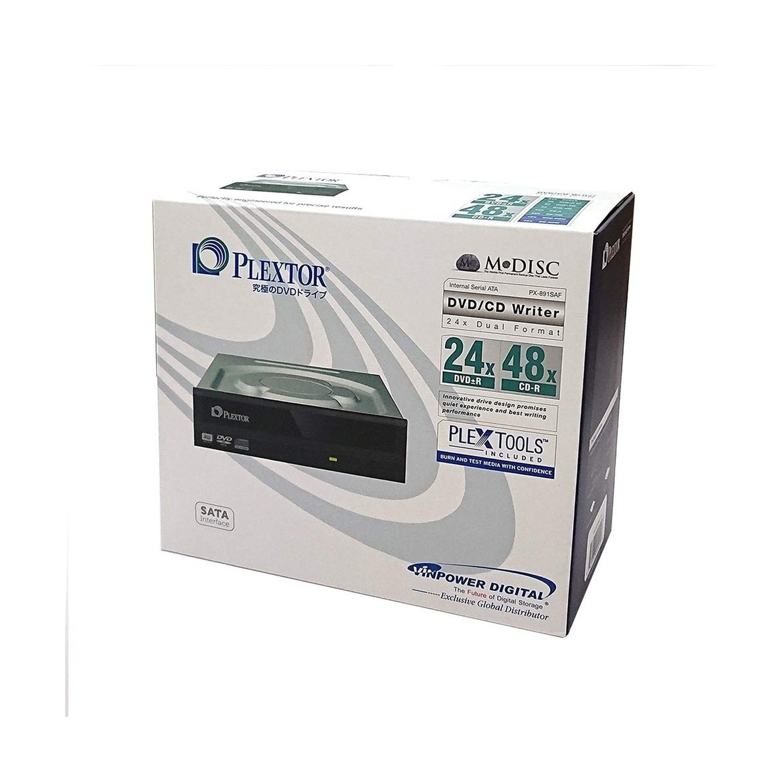 Plextor PlexWriter PX-891SAF-R 24X SATA DVD +/- RW Dual Layer Burner Drive (R...