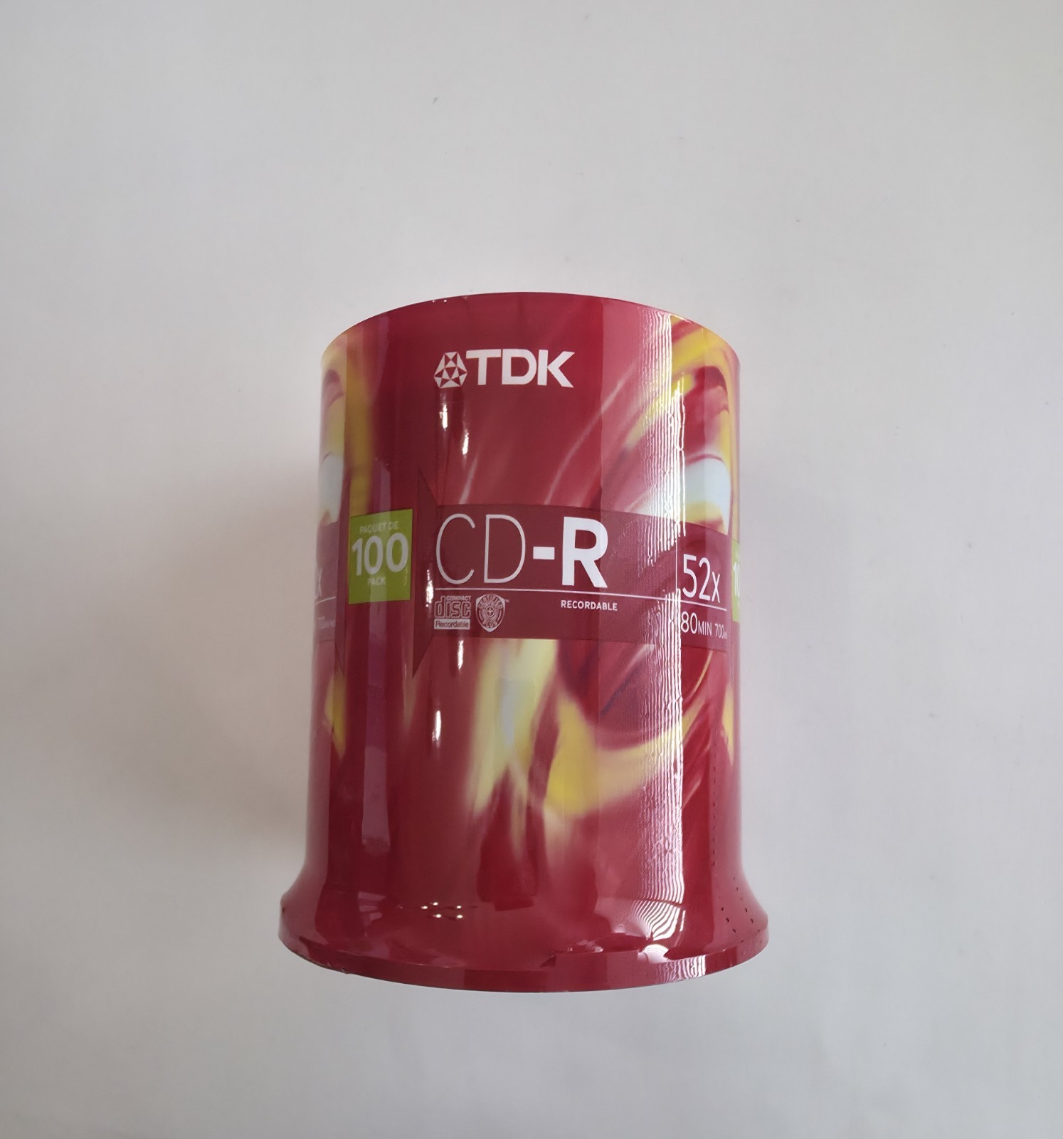 TDK CD-R 80 Min 700MB 52x Writeable Data/MP3/Audio/Video/Photo 100 Pack NEW