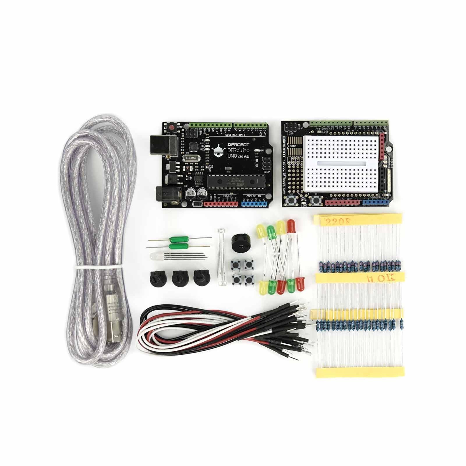 DFRobot Basic Electronics Starter Kit for Beginner Arduino-Lite