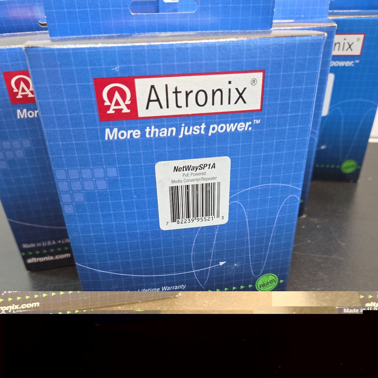 Altronix NETWAYSP1A 802.3bt Media Converter/Repeater, Modular Plastic Case