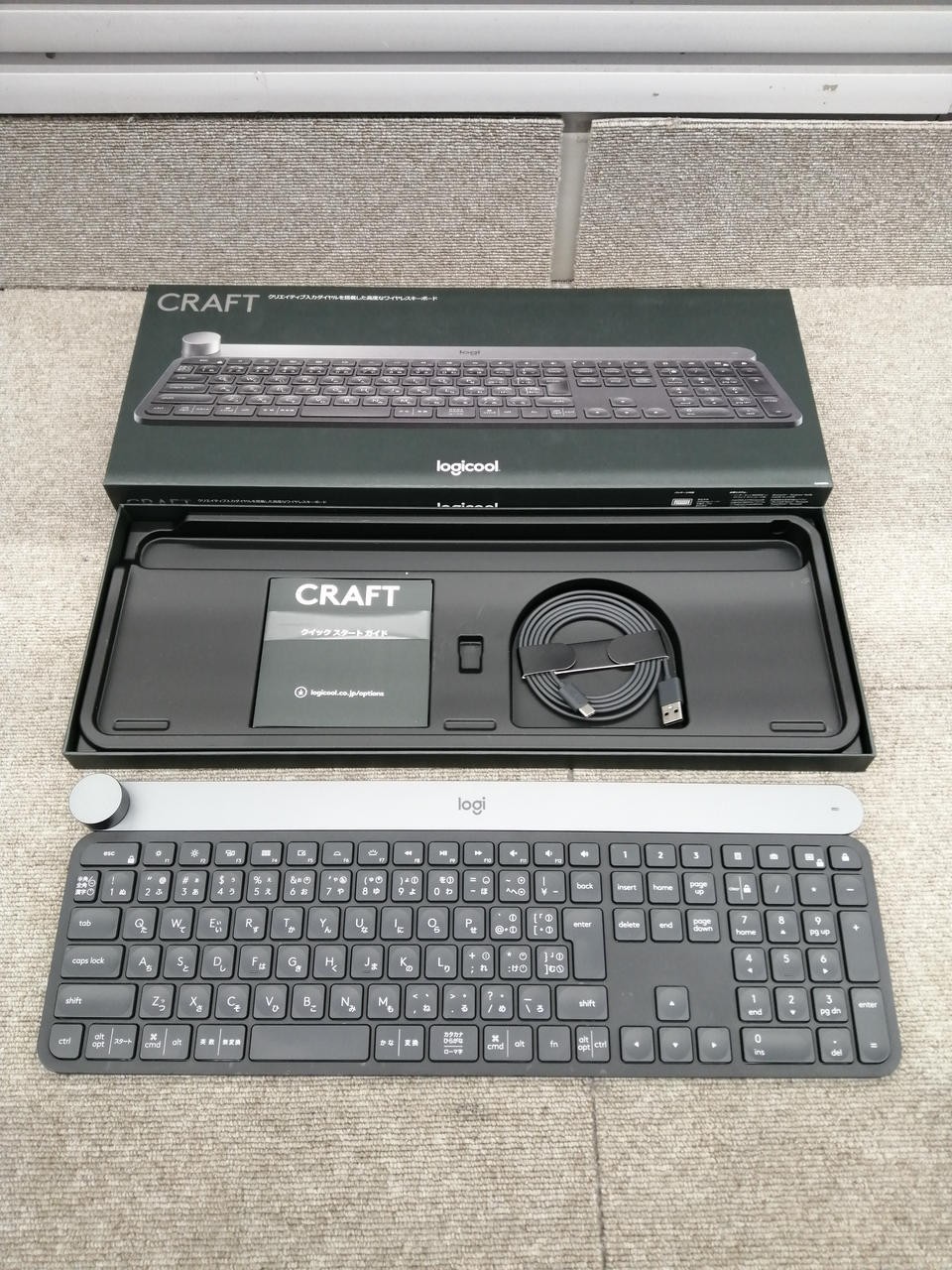 Logicool CRAFT KX1000s Wireless Keyboard Japanese JIS Layout Creative Dial