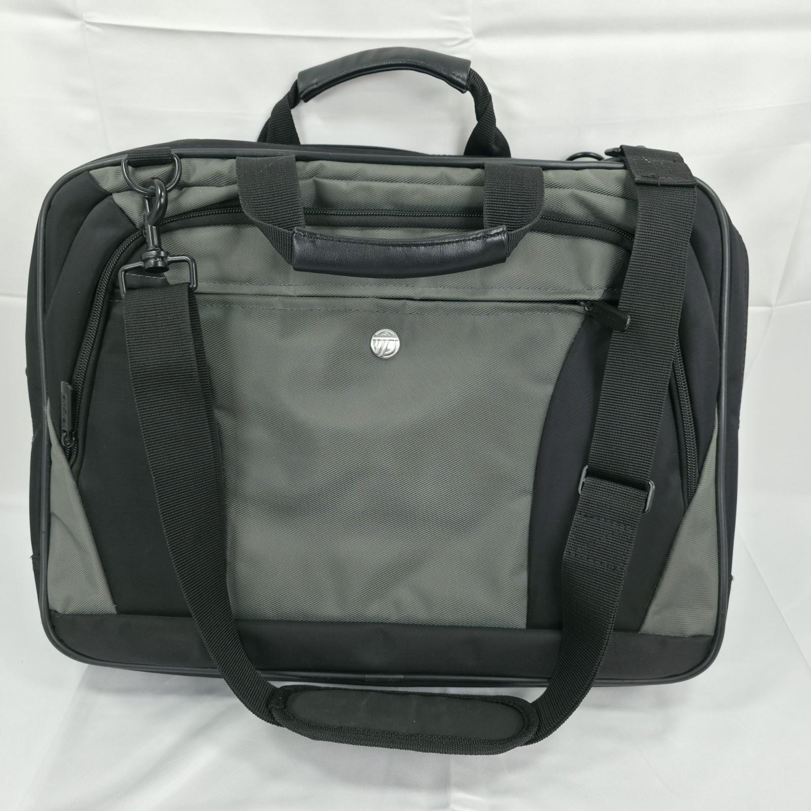 Targus Laptop Briefcase Black Gray Padded Computer Bag Shoulder Strap Business