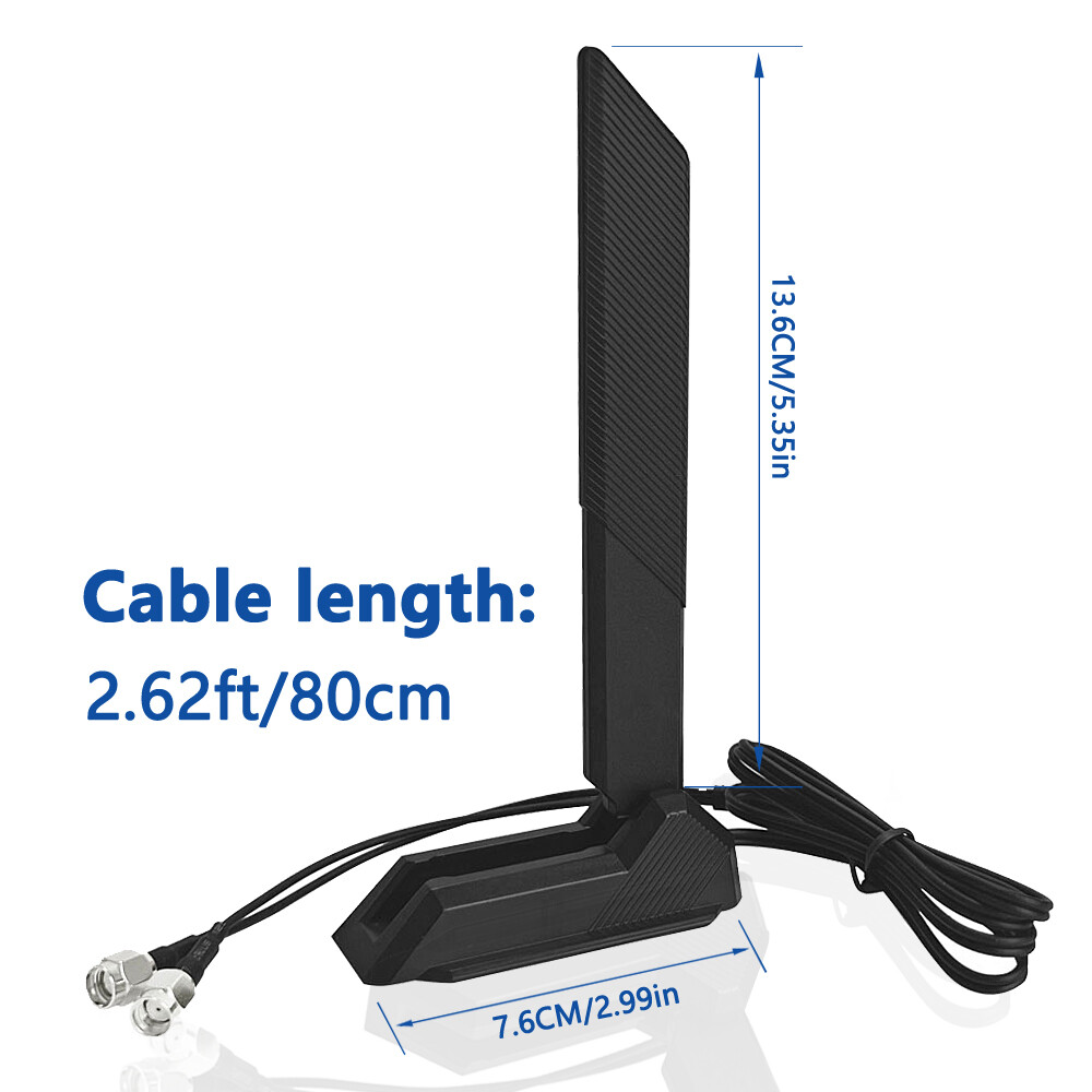 SFF WIFI 7 Antenna adapter For ASRock B850M Riptide WiFi  X870E NOVA WIFI black
