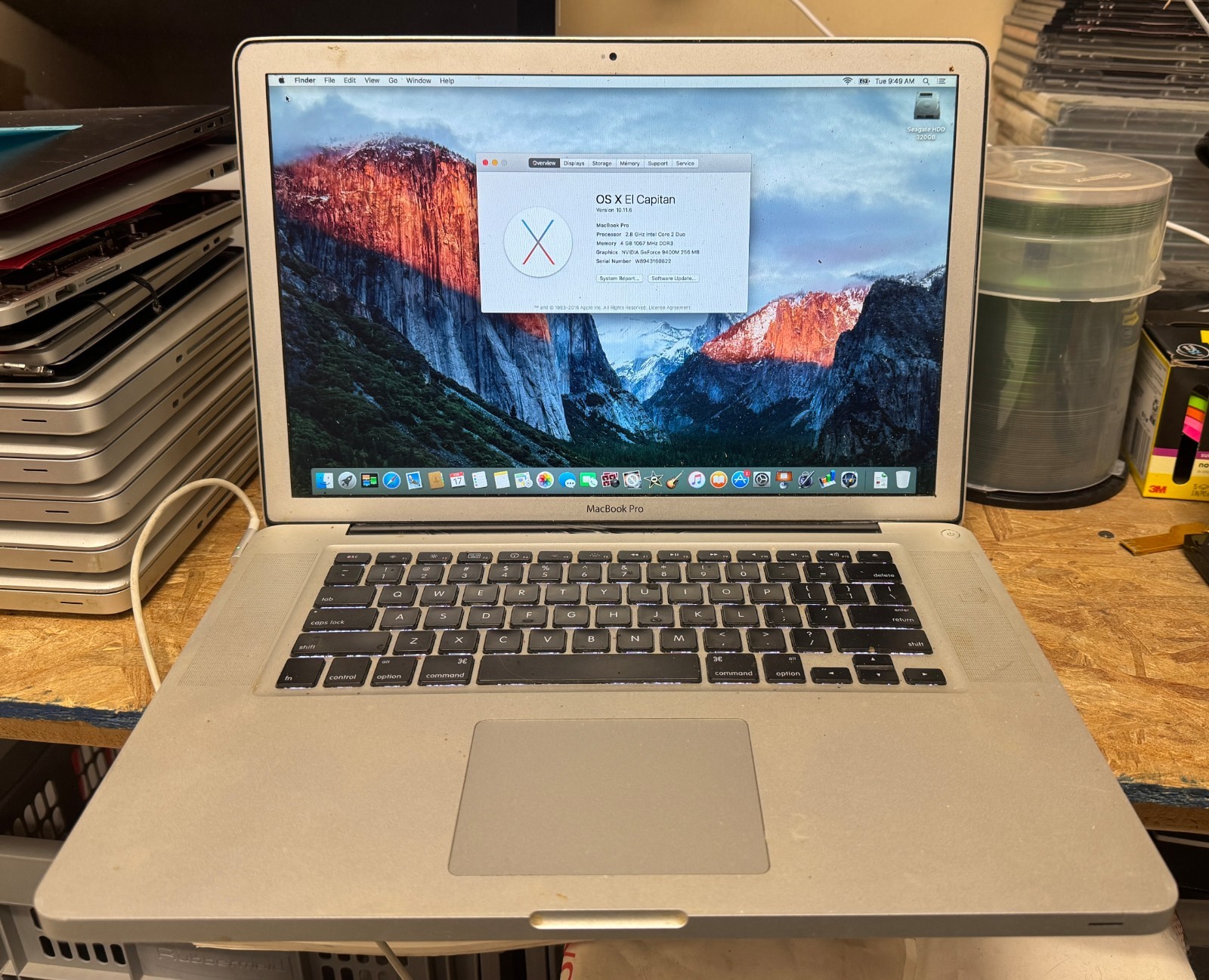 Apple MacBook Pro 15-inch October 2009 2.8GHz Intel Core 2 Duo (MB986LL/A) RARE
