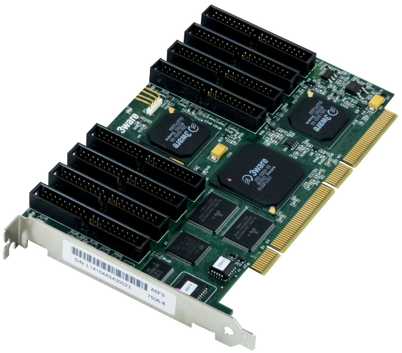 CONTROLLER RAID CARD 3WARE ESCALADE 7506-8 8xATA-133 RAID LEVELS 0 / 1 / 10 / 5