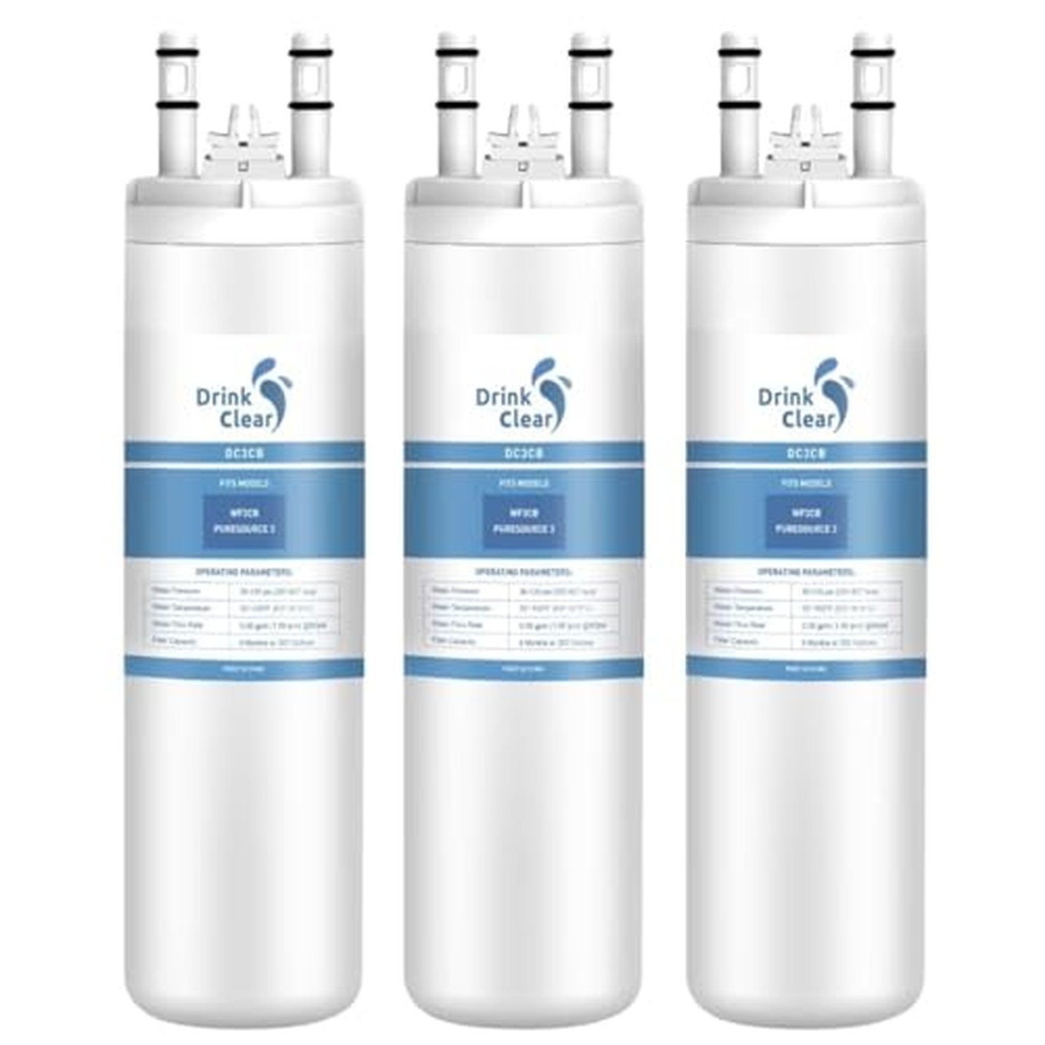 WF3CB Water Filter Replacement for Pure Source 3, 3 Pack