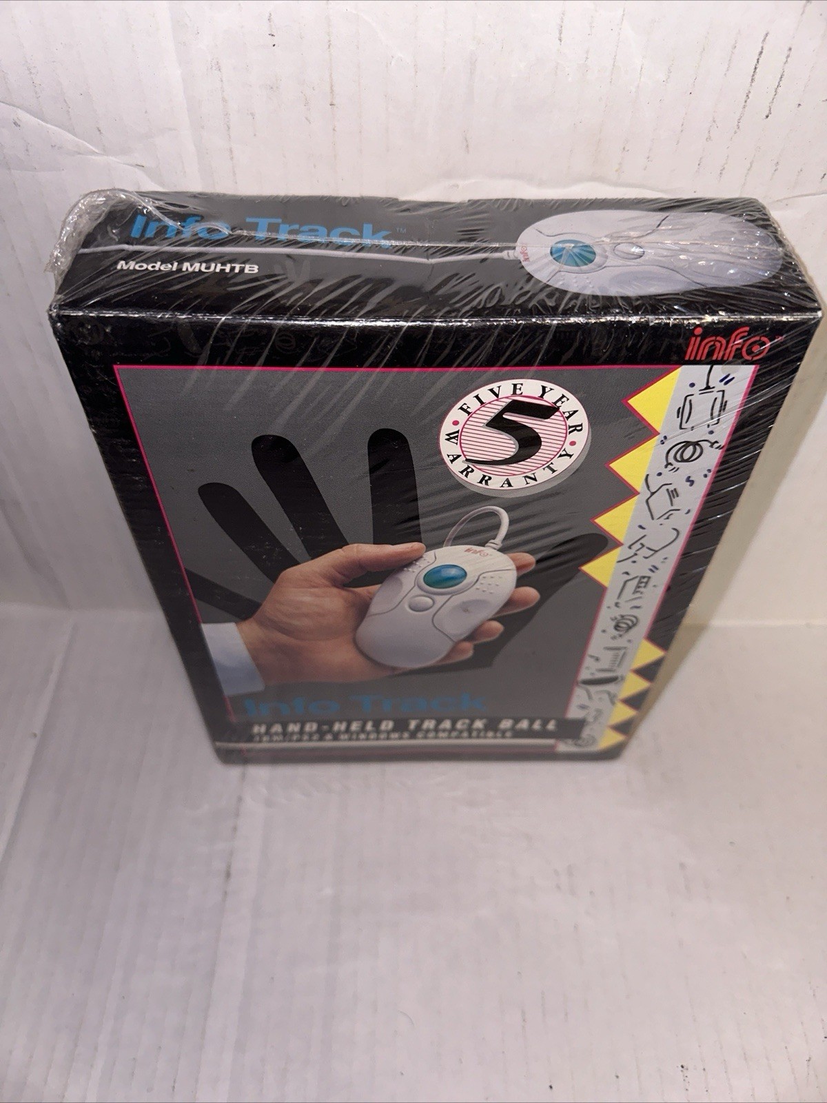 Vintage Info Track MUHTB Hand-held trackball mouse Brand New Sealed