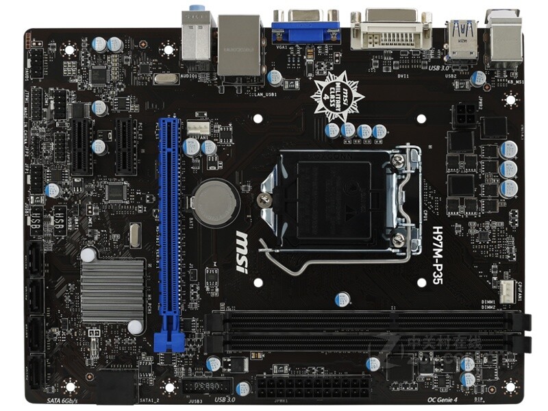 For MSI H97M-P35 motherboard H97 LGA1150 2*DDR3 16G DVI+VGA M-ATX  tested ok