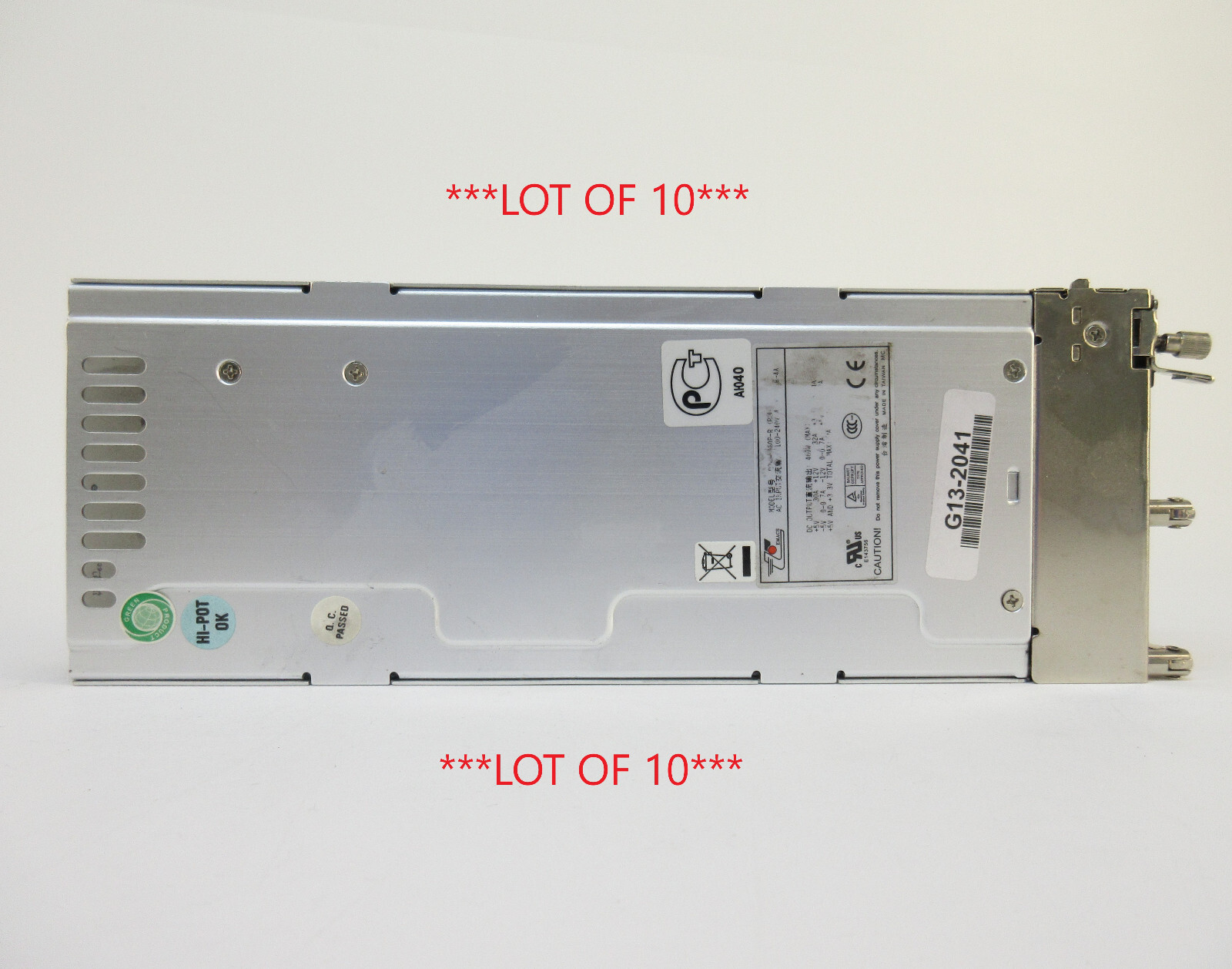 *LOF OF 10* Zippy Emacs 460W Power Supply Module R2W-6460P-R for R2W-6460P