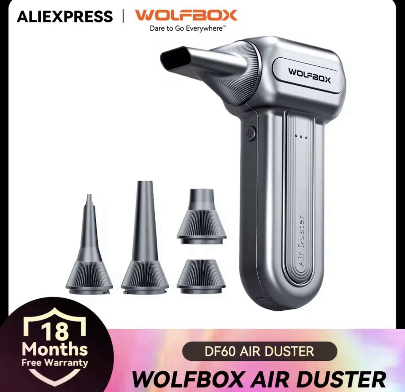 WOLFBOX DF60 Powerful Fan Duster