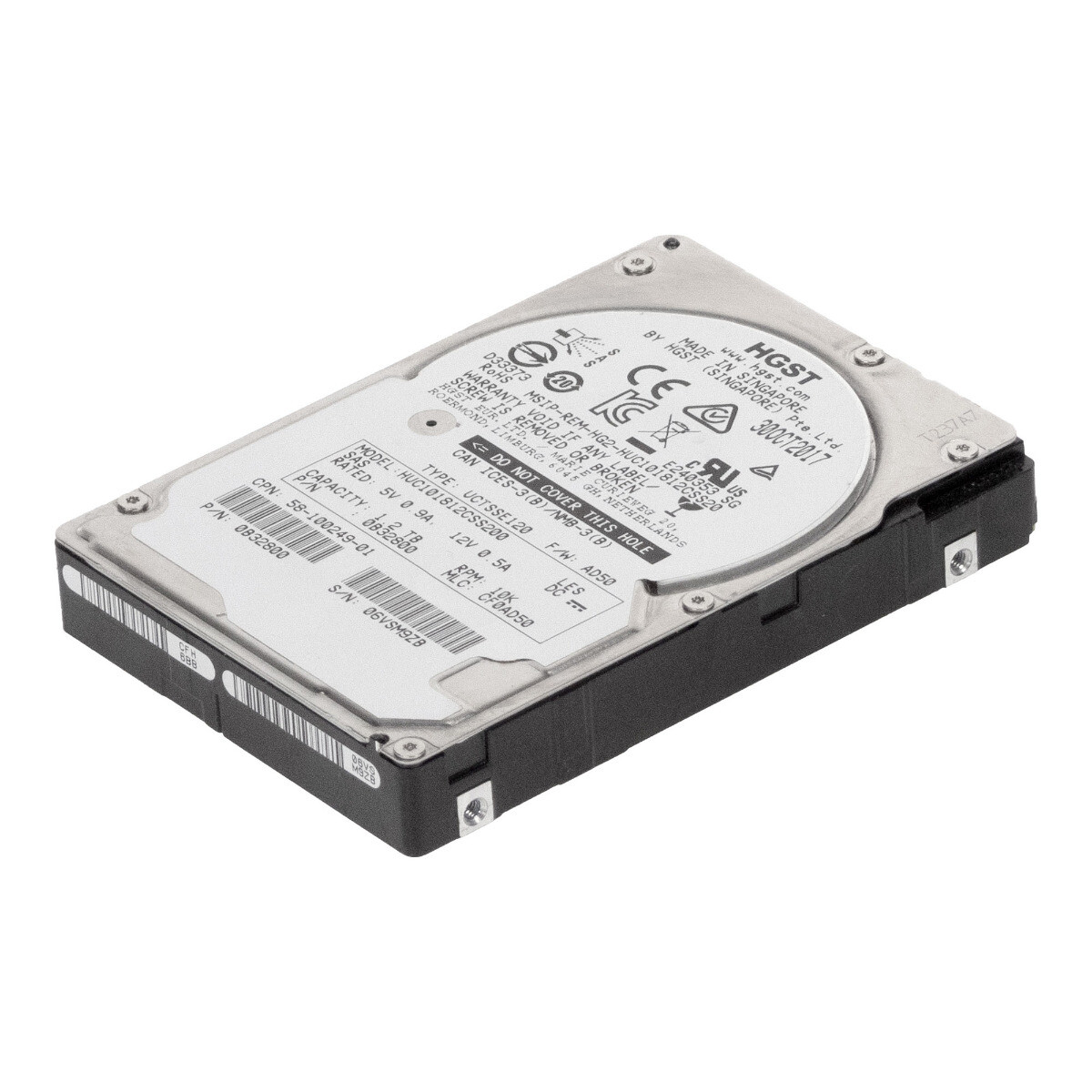 HARD DRIVE CISCO 58-100249-01 HUC101812CSS200 1.2TB 10K SAS-3 2.5'' 