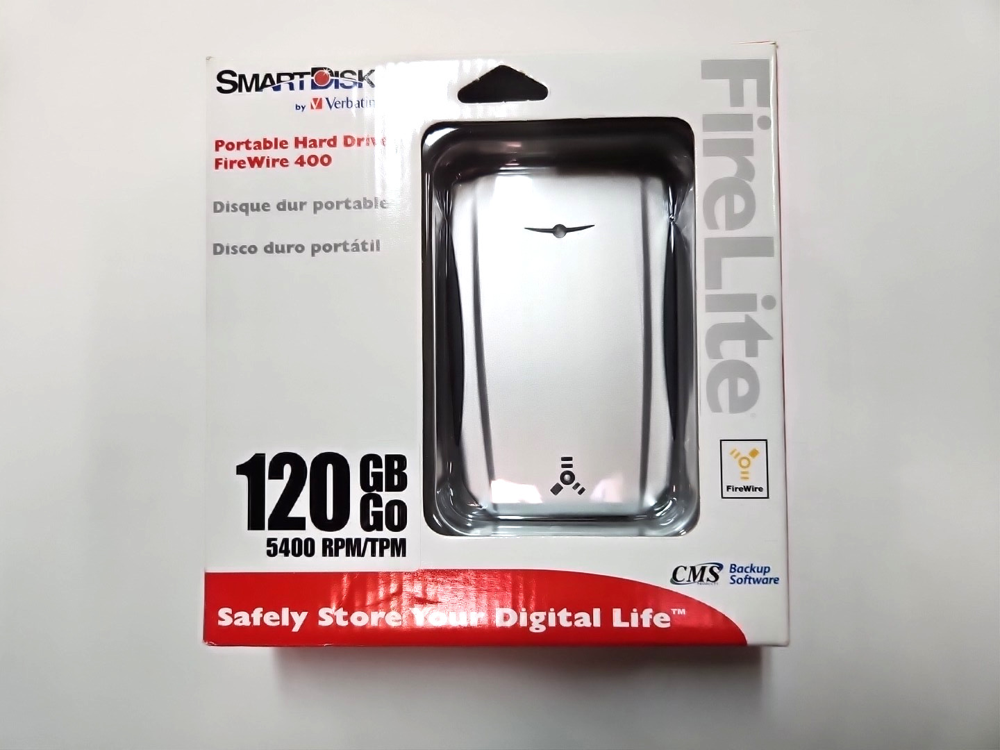 Smartdisk Firelite 120GB FireWire 400 Portable Hard Drive  New Open Box 