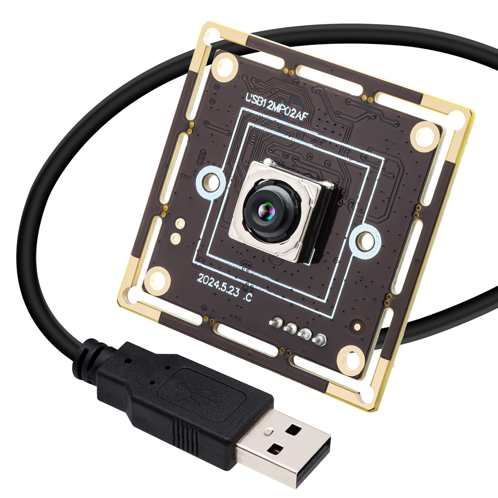 IFWATER PDAF USB Camera Module 12MP 300ms Fast Autofocus 4K Webcam Module Hig...