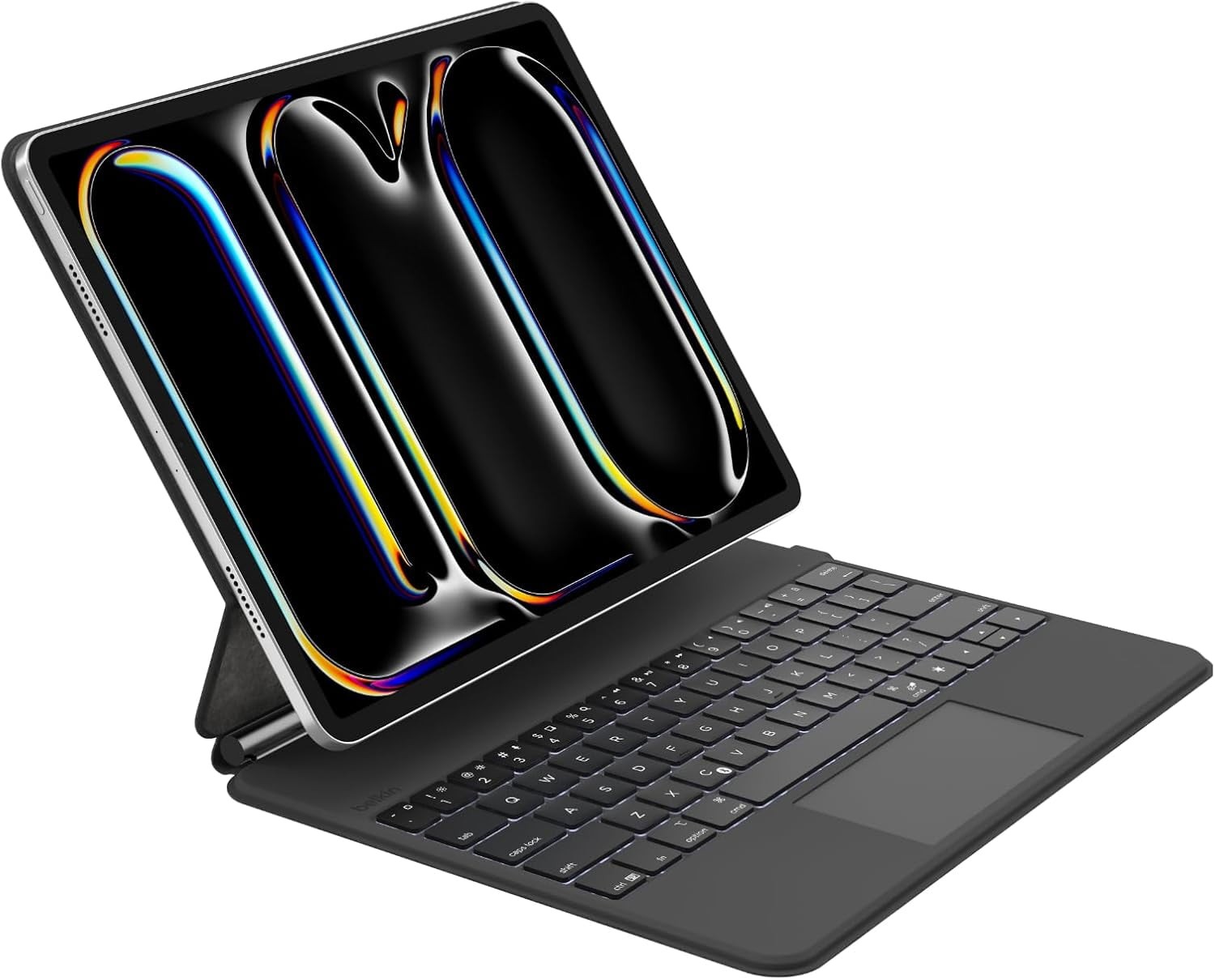 Belkin Pro Keyboard Case with Magnetic Stand, Backlit Bluetooth Keyboard, Large