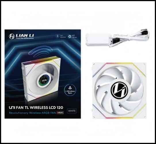 Lian Li UNI FAN TL Wireless LCD 120 Regular Blade White 1-Pack 12TLLCD1W1W