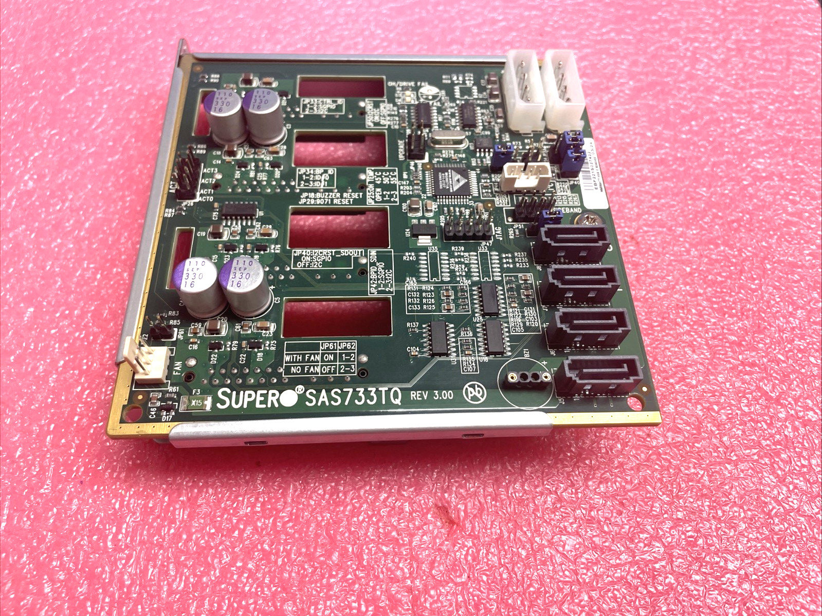 Supermicro SAS733TQ 4x3.5" SAS SATA HDD Storage Backplane Board