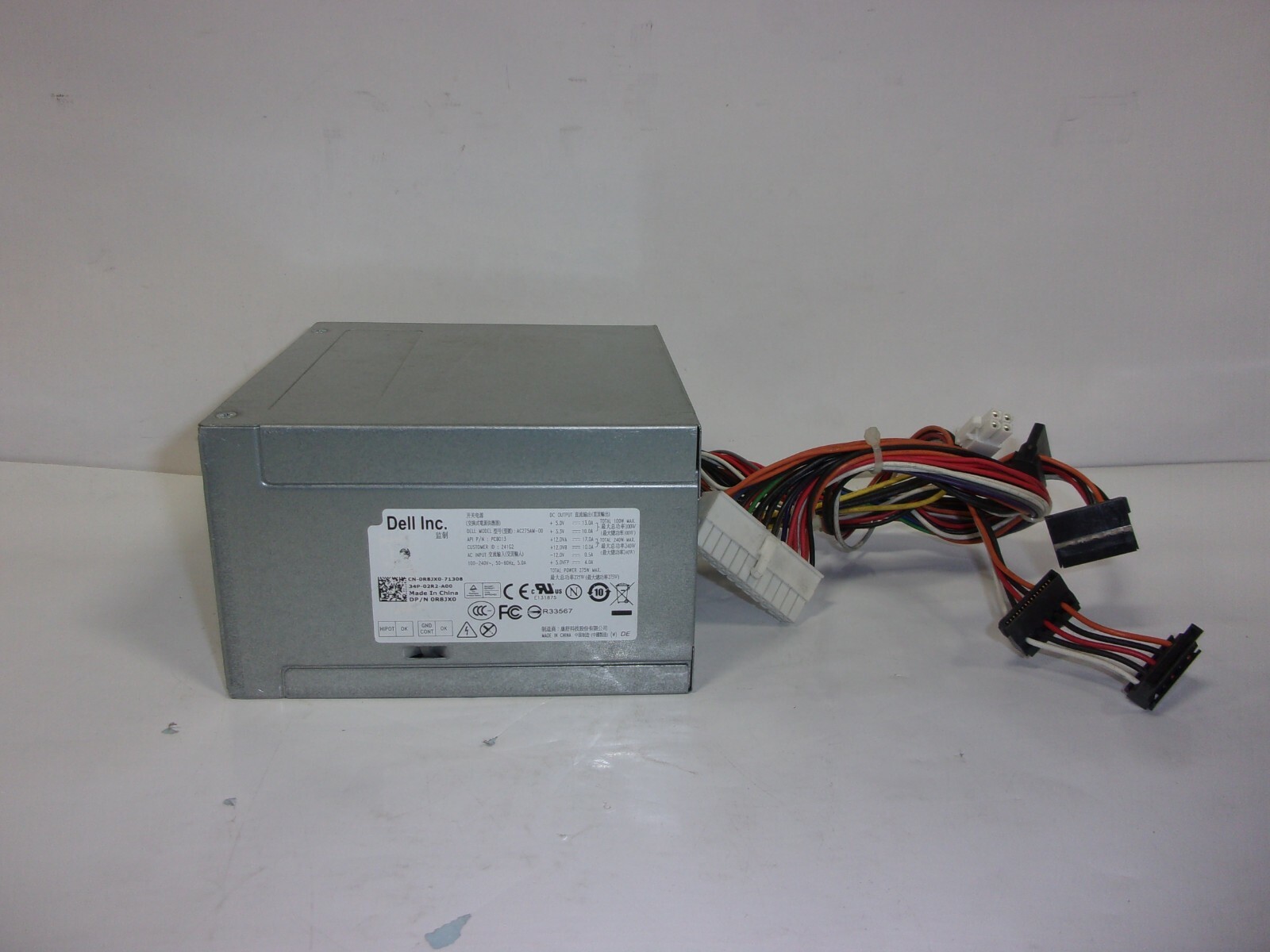 Dell Power Supply AC275AM-00 0R8JX0 For Optiplex 390 790 990 3010 7010