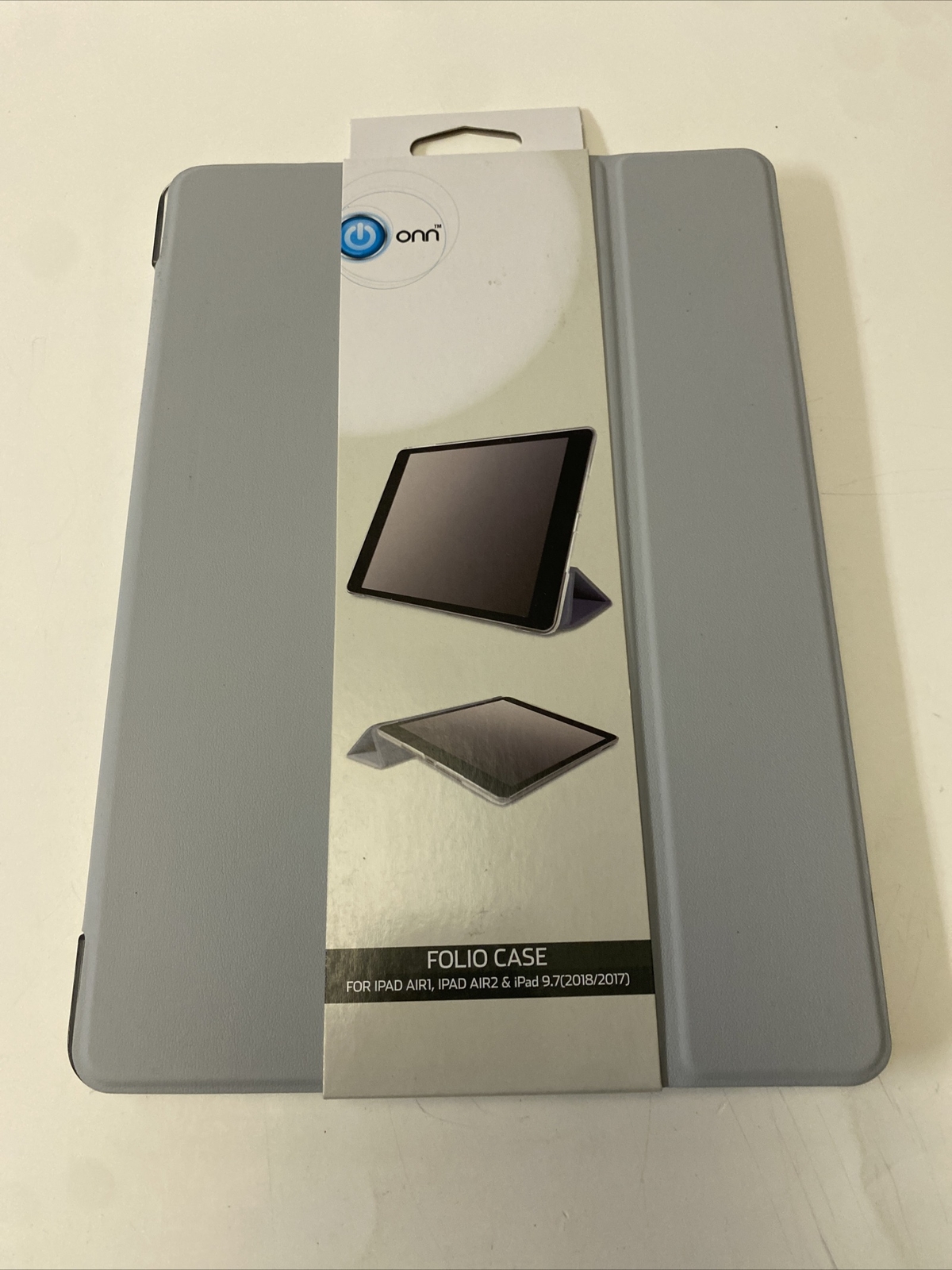 ONN Folio Case for IPAD AIR1, IPAD AIR2 & IPAD 9.7 (2017-2018), Gray