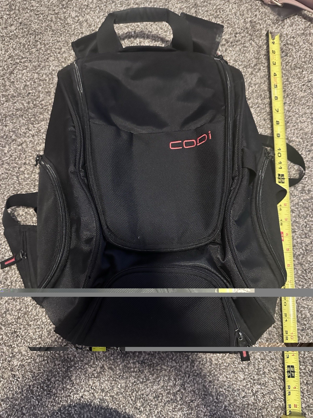 Codi Black Travel Laptop Backpack