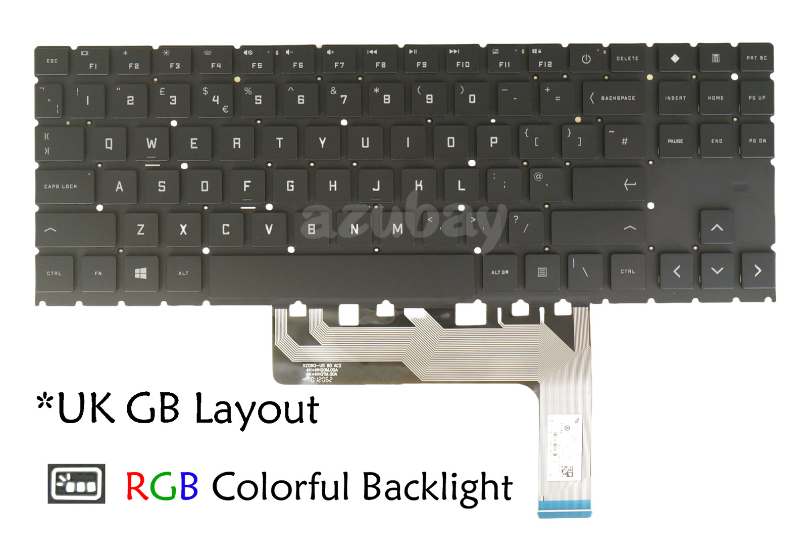 UK LA IT Keyboard For HP Omen 16-b 16t-b 16-c 15-en 15z-en 15-ek 15t-ek, Backlit