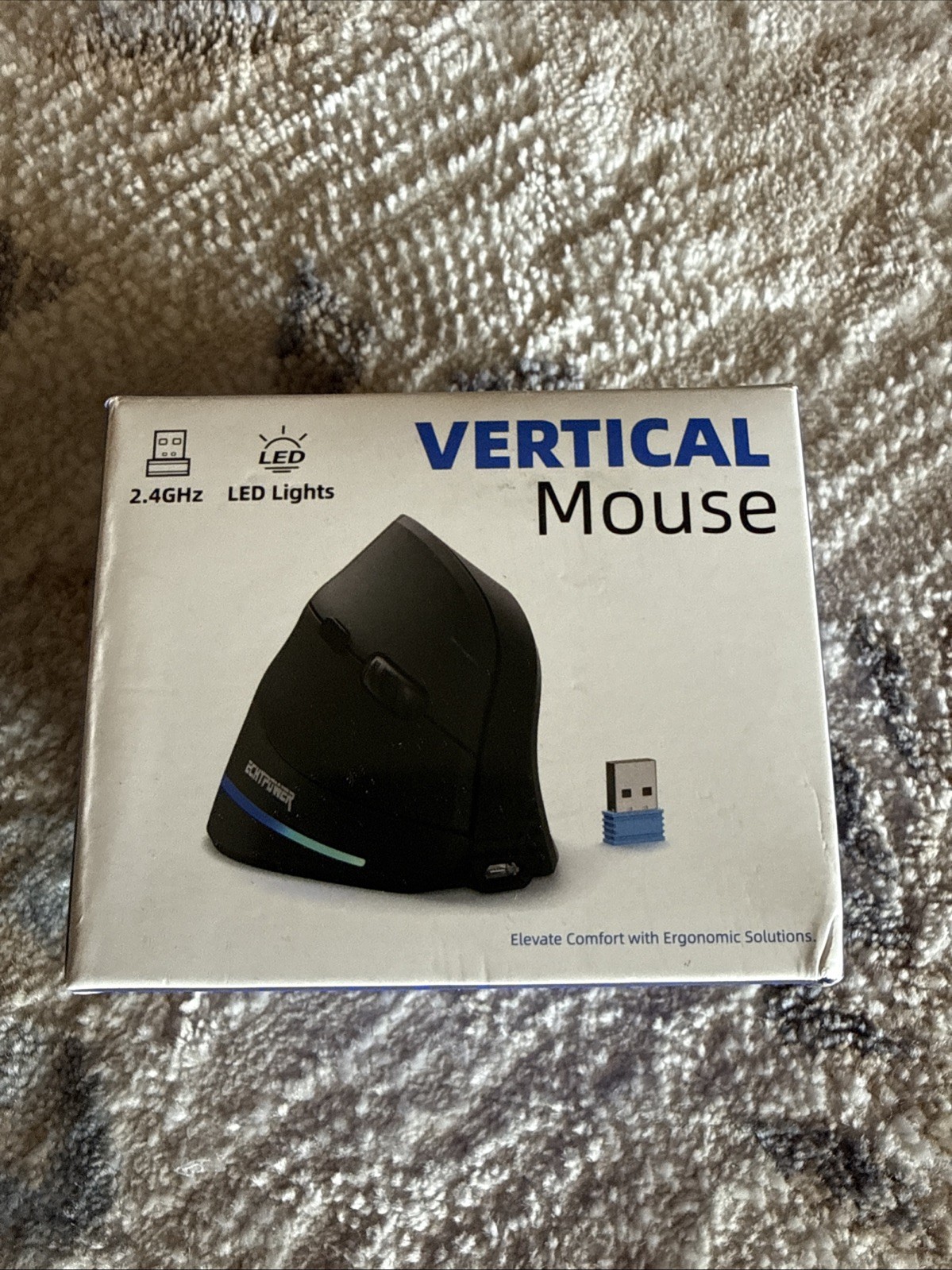 Zelotes C-18 Vertical Wired Gaming Mouse 11 Buttons 10000DPI Labtop PC - Black