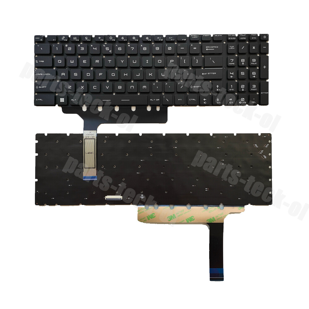 RGB Backlit Keyboard for MSI GE76 GP76 WE76 GS76 Stealth 17M 10UE/UG/UH 11UE/12U