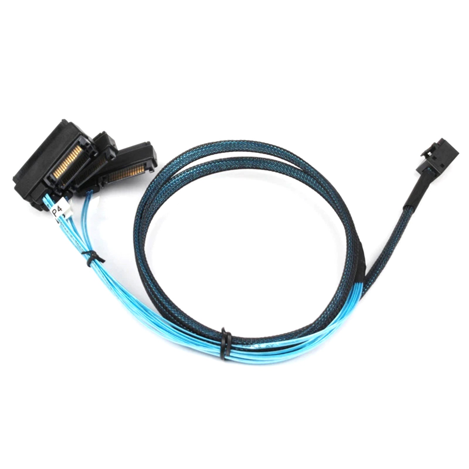 SFF-8643 to 4x SFF-8482 SAS Breakout Cable 1M Internal Mini SAS to SAS HDD