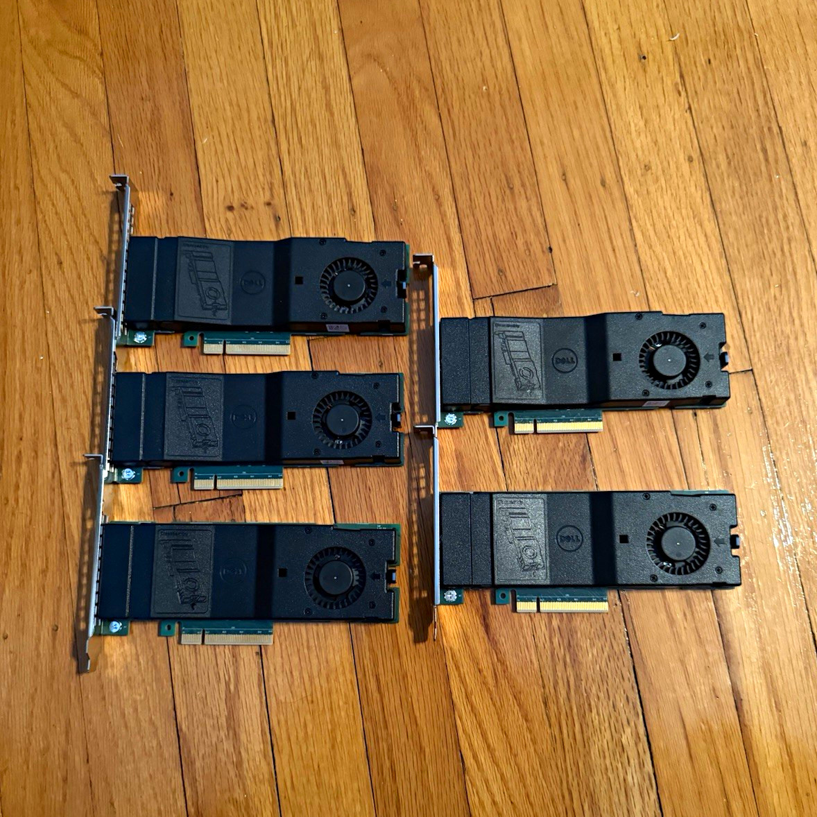 Lot of 5 Dell DPWC300 SSD PCIE NVME Adapter Card 2 Slot M.2 for Desktop